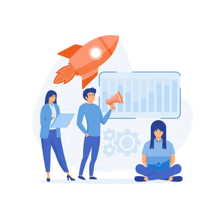 Marketing team  Illustration