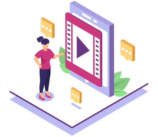 Marketing vidéo  Illustration