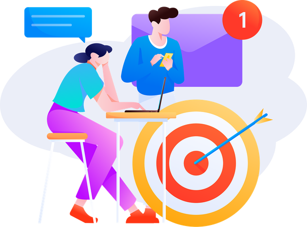 Marketingziel  Illustration