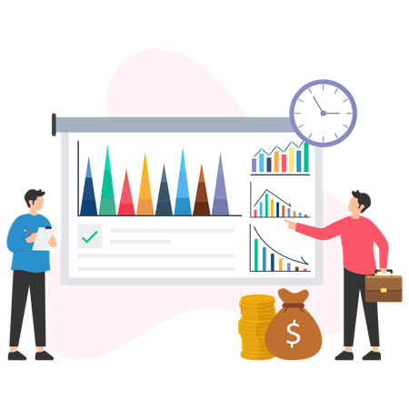 Marktgewinnanalyse  Illustration