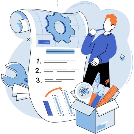 Marktforschung dient der strategischen Produktentwicklung  Illustration