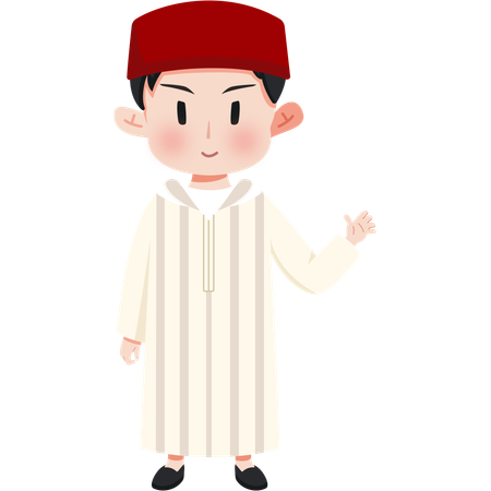 Maroc Djellaba  Illustration