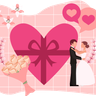 marriage ceremony illustration svg