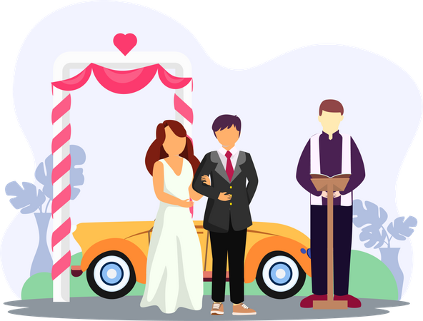 Marriage Ceremony  Illustration