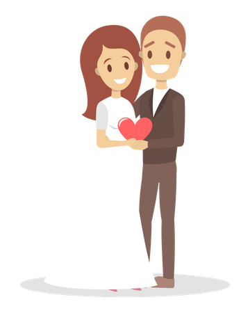 Marriage couple  Illustration