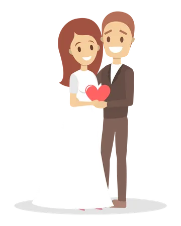 Marriage couple  Illustration
