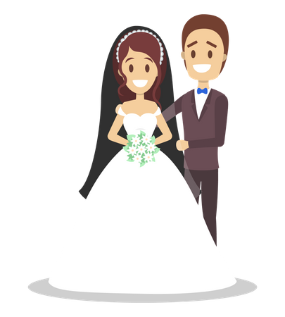 Marriage couple Illustration