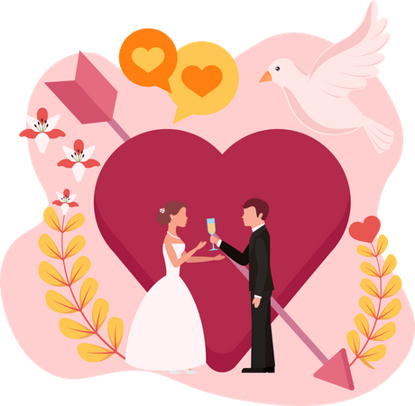 1,441 Marriage Illustrations - Free in SVG, PNG, EPS - IconScout