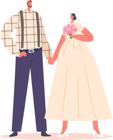 Marriage Couple  Illustration