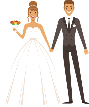 Marriage couple  Illustration