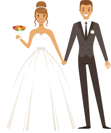 Marriage couple  Illustration