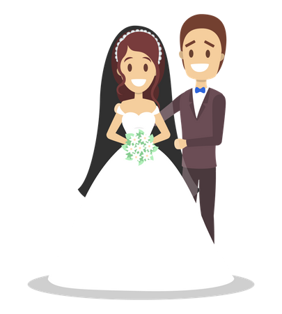 Marriage couple  Illustration