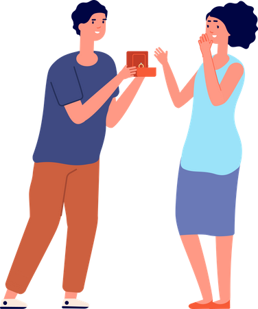 Marriage perposnal  Illustration