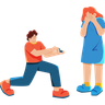 illustration for marriage proposal