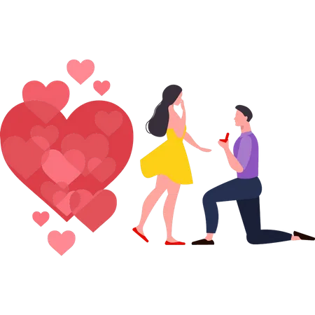 169 Marriage Proposal Illustrations - Free in SVG, PNG, EPS - IconScout