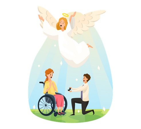 Marriage proposal  Illustration