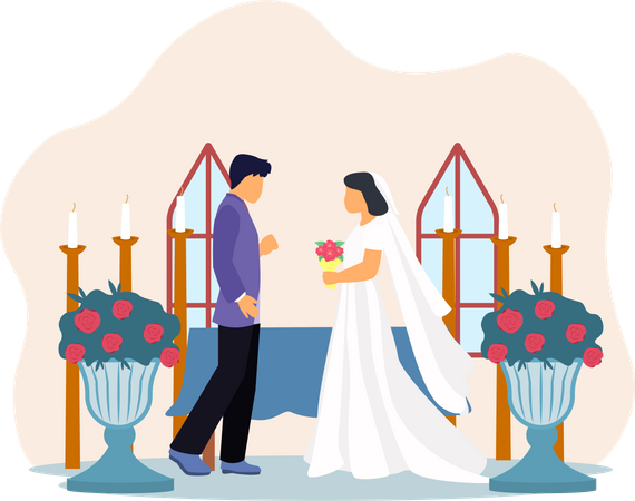 Married Couple  Illustration