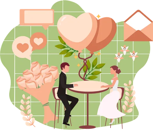 Married Couple  Illustration