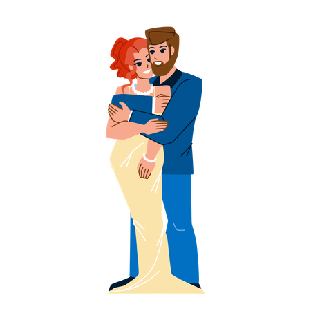 Married couple  Illustration