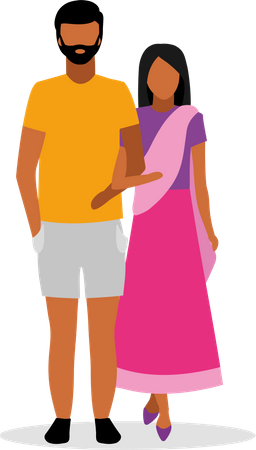 Married couple  Illustration