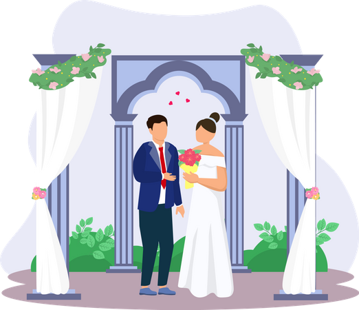 Married Couple  Illustration