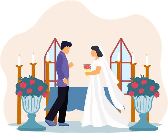 Married Couple  Illustration