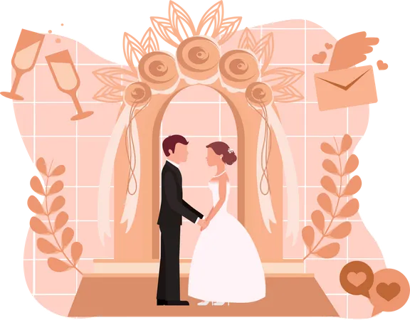 Married Couple  Illustration