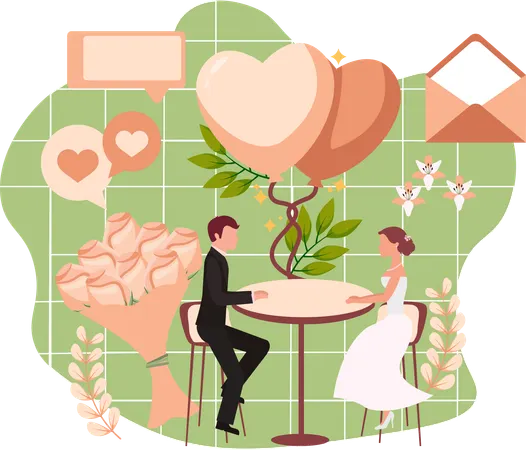 Married Couple  Illustration