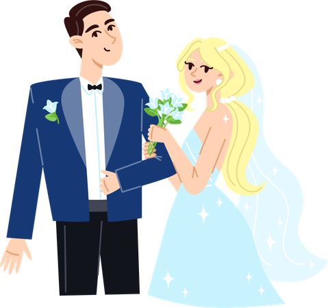 Married couple  Illustration