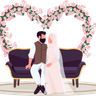 illustration for couple photography pose