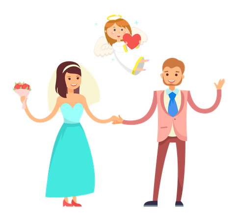 Married couple thinks of baby planning  Illustration