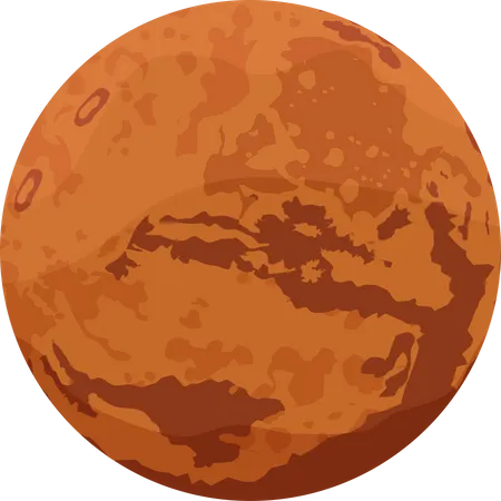 Mars Planet  Illustration