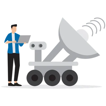 Mars Rover Exploration  Illustration