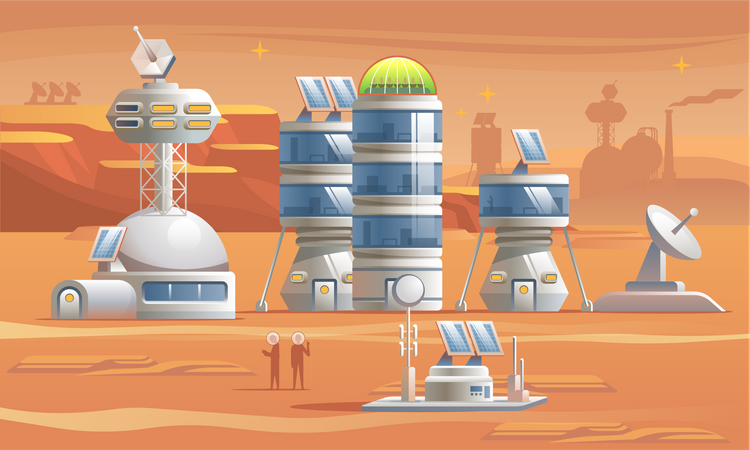 La vie sur mars  Illustration