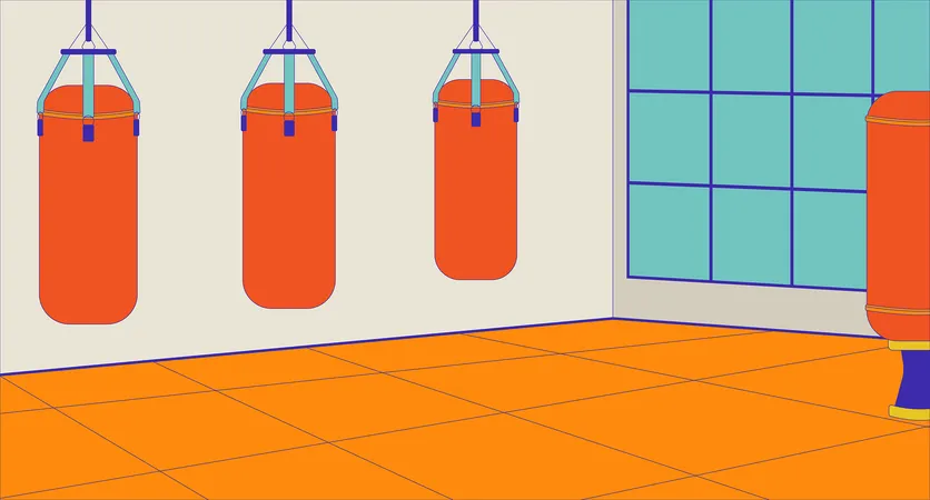 Martial arts gym  Illustration