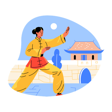 Martial arts  Illustration