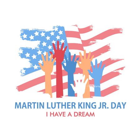 Martin Luther King Jr. Tag  Illustration