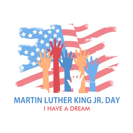 Martin Luther King Jr. Tag  Illustration