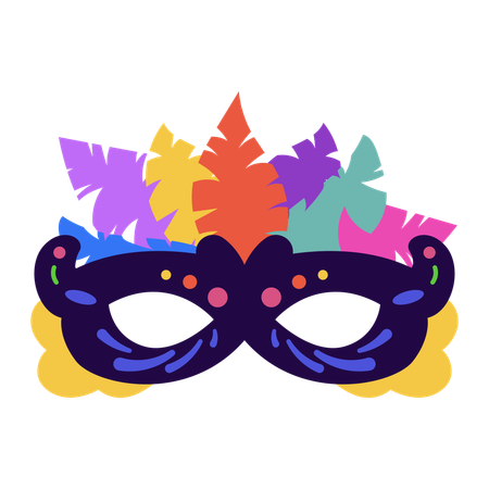 Máscara del festival  Ilustración
