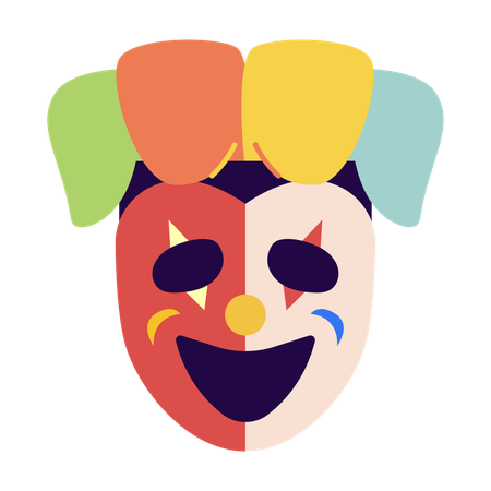 Maschera da clown  Illustration