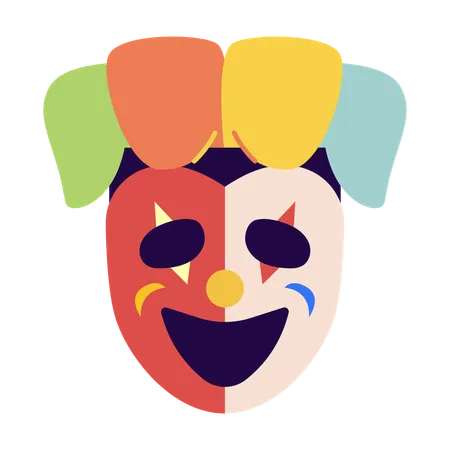 Maschera da clown  Illustration