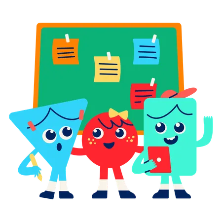 Mascot Brainstorming Session  Illustration