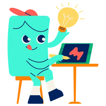 Mascot Creative Design  Illustration