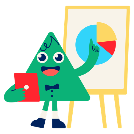 Mascot Presentation Time  Illustration