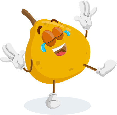 Mascota del logotipo de Ugli en pose feliz  Ilustración