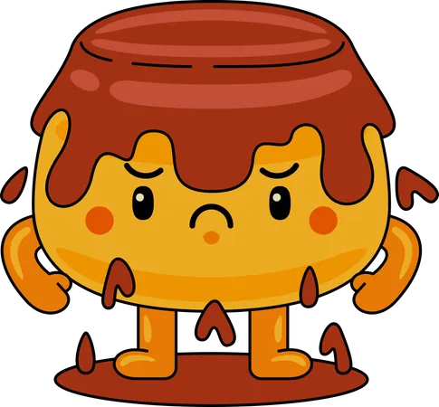 Personagem mascote purin bravo  Ilustração