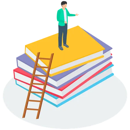 Masculino fazendo alvo educacional  Ilustração
