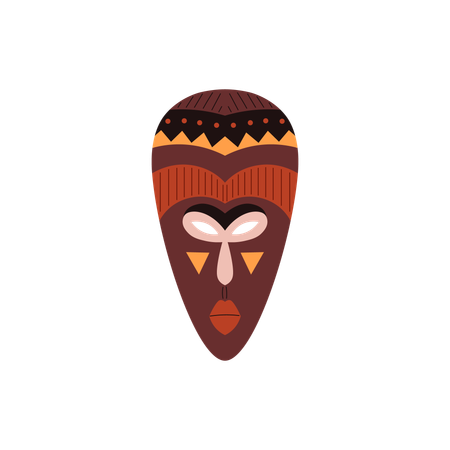 Mask of African tribes  Illustration