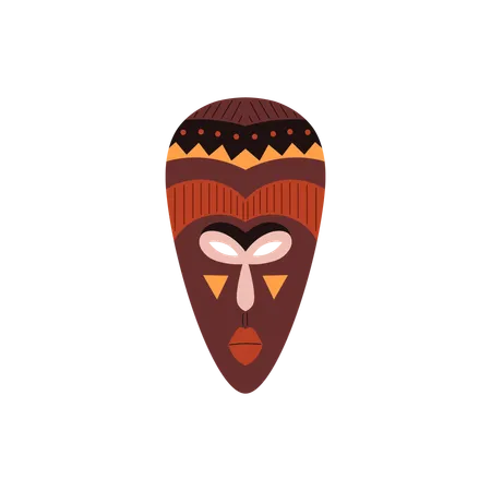 Maske afrikanischer Stämme  Illustration