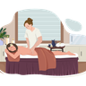 illustration massage therapist